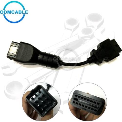 Diagnosis cable 12 Pin OBD to OBD2 Connector Diagnostic Adapter for renault diagnostic cable for vocom