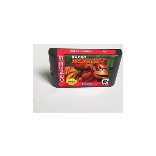 Super Donkey 99 Game Kong - 16 Bit MD Game Card for Sega Megadrive Genesis Video Game Console Cartridge