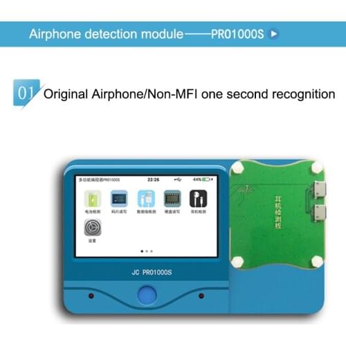 JC Pro1000S Headphone Tester for iPad iPhone Headphone Test mould tool for Phone Repair