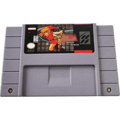 Parallel Worlds 16bit game cartridge for pal console USA