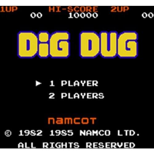 Dig Dug 60 Pins English Version Game Cartridge for 8 Bit 60pin Game Console