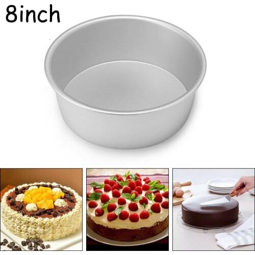 Round Baking Mold Air Fryer Basket Tray Cake Mould Non Stick Pan