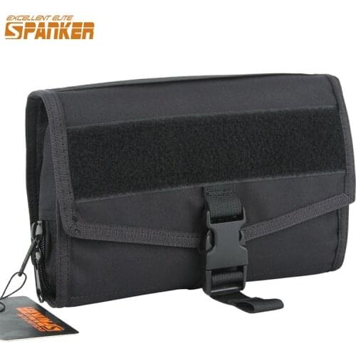 EXCELLENT ELITE SPANKER Travel Cosmetic Bag Women Men Wash Shaving Bag Tactical MakeUp Organizer Shaving Kit