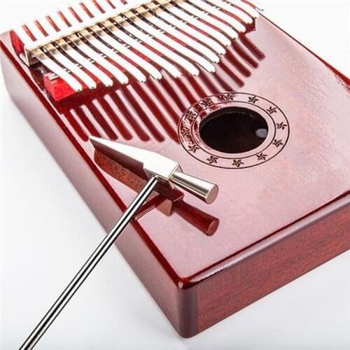 Thumb Piano Kalimba Tone Tuning Hammer Musical Instrument Tool Accessory Silver
