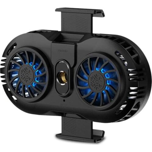 Mobile Phone Radiator Adjustable Portable Gaming Phone Cooler Cooling Fan Holder Heat Sink Universal for 4-6.5 Inches Phone