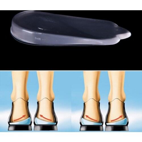 Silicone insoles orthotics X/O-type legs corrector gel pillow for heel orthopedic insoles shoes pad heel patches for feet care