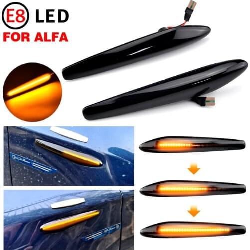 LED Dynamic Side Marker Lights Arrow Turn Signal Blinker Lamps For Alfa Romeo 159 / 159 Sportwagon / Boera / Spider typ 939