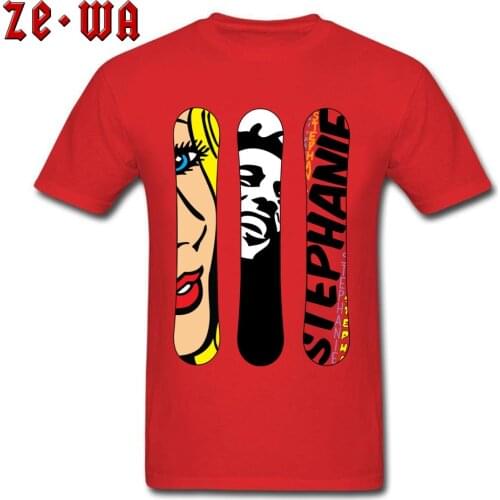 Snowboard Tops Men T Shirt Crewneck Top T-shirts Youth Red Tshirt Cool Skater Tees Summer Fitted 100% Cotton Streetwear