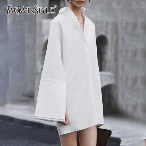 Летние платья с разрезом TWOTWINSTYLE China At AliExpress