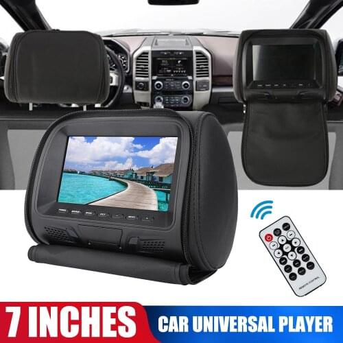 Universal 7 inch LED 1080P Car Headrest MP5 Monitor / Multi media Player / Seat back MP5 / USB SD MP3 MP4 FM Built-in Speakers