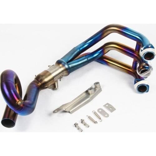 Slip On Motorcycle Exhaust Front Link Pipe Head Connect Tube Stainless Steel Exhaust System For Yamaha MT09 Until 2019