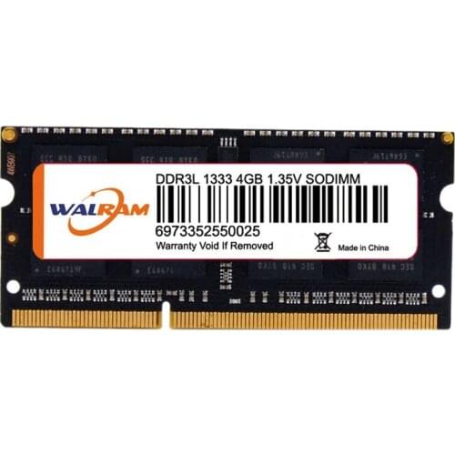WALRAM Memory Module Memory Card 4GB DDR3L 1333Mhz Pc3L-10600 204-Pin Suitable for Desktop Computer Memory