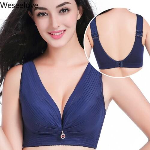 Weseelove Extra Large Paper Bra Push Up New Summer Gathering Ultra-Thin Without Rims Soutien Gorge Femme Sexy Lace Underwear X15