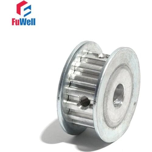 XL 16T Timing Belt Pulley 5/6/7/8/10/12mm Bore Toothed Gear Pulley 16mm Width Aluminum Alloy XL Type 16Teeth Rubber Pulley