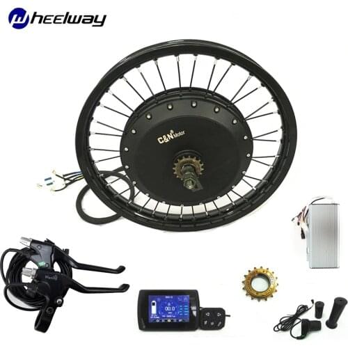 18" 19" 21" 72v 8000w E bike conversion kit120km/h Crazy Bike For Montain Bike Road Bike DIY