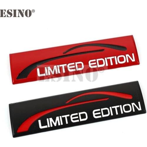 3D Limited Edition Car Trunk Zinc Alloy Badge Emblem For Car Fender Rear Body Tailgate Accessories Adhesive Styling Badge