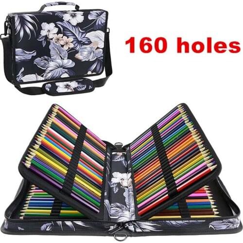 160 Holes School Pencil Case Large Capacity Colored Pencil Bag Multi-functional Pencilcase For Art Supplies Gift estojo escolar