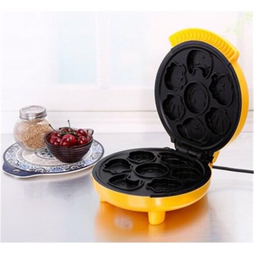 Mini Electric Waffle maker Cartoon cake machine Household automatic multifunctional Bubble Cake Oven Breakfast Waffle Machine