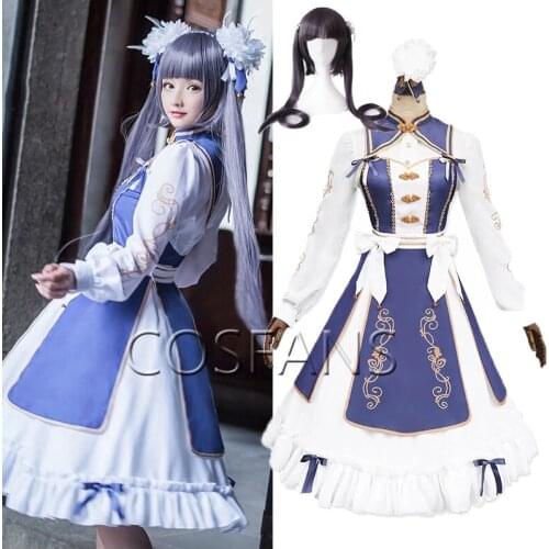 Game Miracle Nikki Full Set Cosplay Costume Outfits Harajuku Costumes Halloween Party Women Lolita Cosplay Uniform Wig and shoes