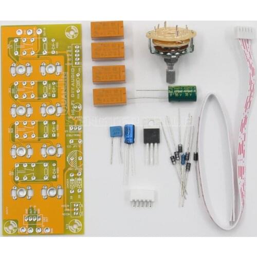 4 Way Manual Signal Audio Input Selection Switching Board HiFi Preamplifier Kit