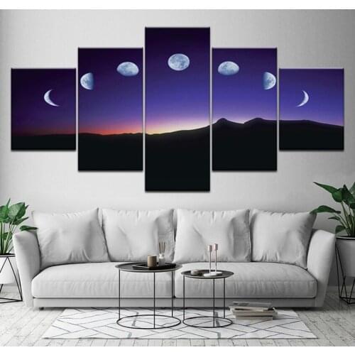 Square Rhinestone Home Decor DIY Diamond painting"Moon Phase"3D cross stitch pattern diamond embroidery 5pcs/set New arrival