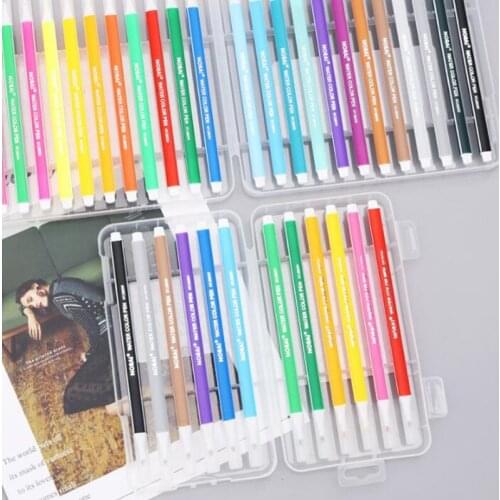 12/18/24/36Pcs Watercolor Brush Pen Kids Drawing Washable Fine Tip Art Markers 1XCB