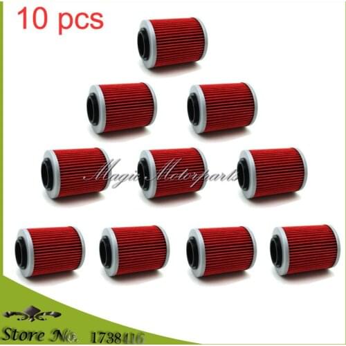 10 pcs Oil Filters For SKI DOO SKANDIC LEGEND EXPEDITION V-800 CAN-AM MAVERICK 1000R