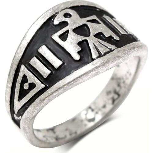 Fashion Vintage Silver Color Unique Punk Bird Eagle Rings For Women Man Simple Mini Small Tail Ring Jewelry Gift 2021