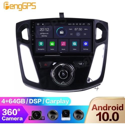 Multimedia DVD Player for Ford Focus 2012-2017 Android Radio GPS Navigation Carplay DSP Touch Screen Headunit PX6 360 Camera