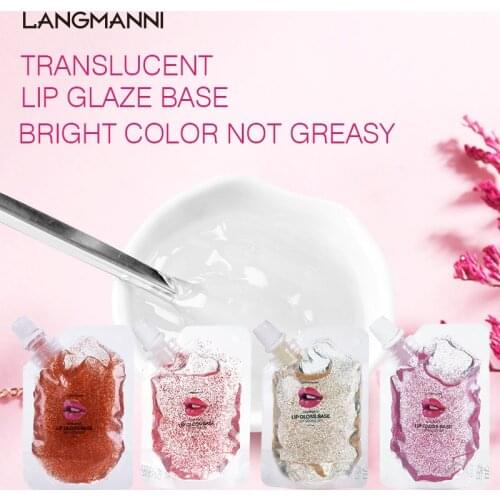 New DIY Handmade Lipstick Transparent Lip Glaze Base Moisturizing Lip Gloss Pigment Powder Lip Makeup Comestics Material TSLM1