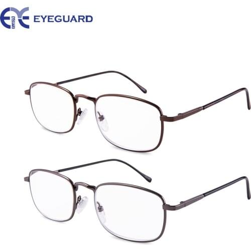 EYEGUARD High Magnification Power 2 Pairs Spring Hinge Reading Glasses Ultra Clear Men & Women Stylish Reader High Quality