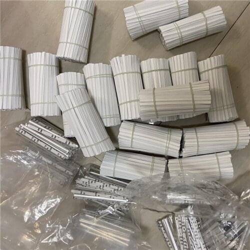 Wholesale 1000 pcs PE plastic 2 wires nose bridge 5mm*10cm