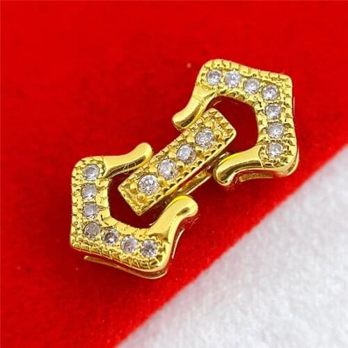 Wholesale DIY Natural Stones Beads Jewelry Making Accessories Silver/Gold/Rose Gold Metal Connector Clasps Findings