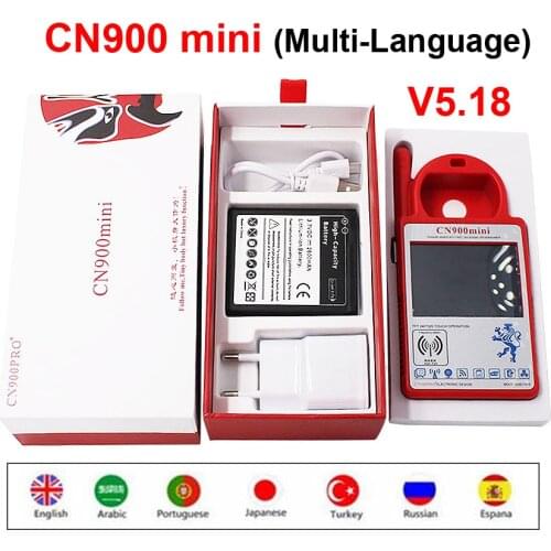 CN900 Mini Newest Version V5.18 Transponder Hand-held Key Programmer CN900MINI Support Multi-Language for 4C 46 4D 48 G Chips