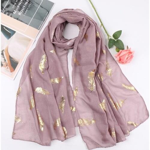 2020 Fashion hot stamping scarf muslim head scarf malaysia hijab cotton islamic head wraps women headscarf hijab femme musulman