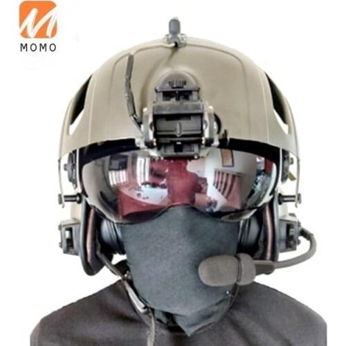 TZAviation Rotary wing Helicopter pilot Aviation Headset Helmet (Air force Helmet)