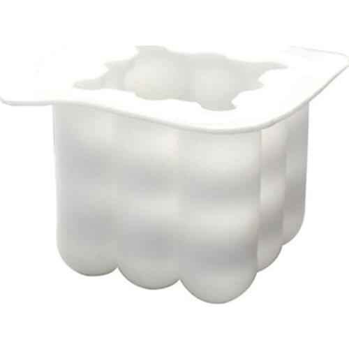 DIY Single Scented Candle Silicone Mold Non-Stick Bubble Candle 3D Chocolate Baking Moulds Baking Tools For Soap