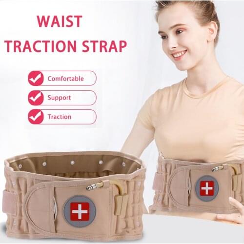 Lumbar Spinal-Air Decompression Back Belt Lumbar Waist Air Traction Massager Lumbar Support Pain Release Massager