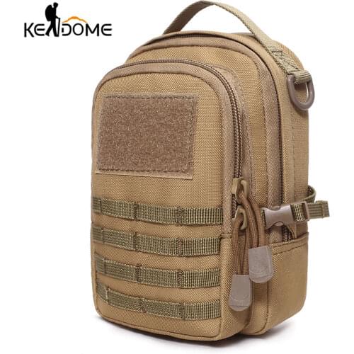 Tactical Molle Pouch Nylon Belt Waist Pack Bag Combat Military EDC Gadget Hunting Pouch Camping Bags Outdoor Equipment X267D