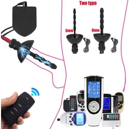 Urethral Sound Catheter Dilator Electro Penis Stimulator Horse Eye Rod E-stim Bdsm Sex Toy For Male Masturbation Chastity Device