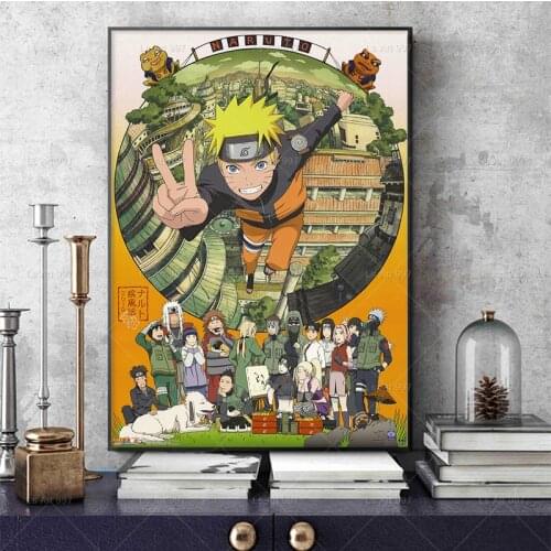 Japanese Anime Naruto Shippuden Comic Canvas Painting Posters and Printmaking Murals Childrens Room Home Wall Art Decor Cuadros