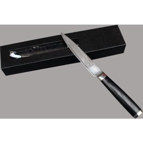 A Japanese damascus steel utility knife high-quality paring sharp kitchen knives 5 inch VG10