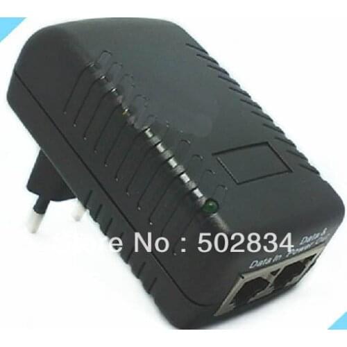 10pcs/lot LED 15V 1A EU PoE Injector Power Over Ethernet