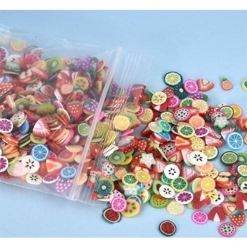 1000pcs/Set Clay Resin Filling Fruit Leaf Flower Pattern Colorful Filler For DIY UV Epoxy Resin Jewelry Resin Crafts