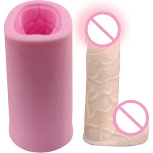3D Sexy Penis Lollipop Mold Jelly Silicone Mold For Handmade Soap Model Sexy Body Candle Polymer Clay Mold Cake Decorating Tool