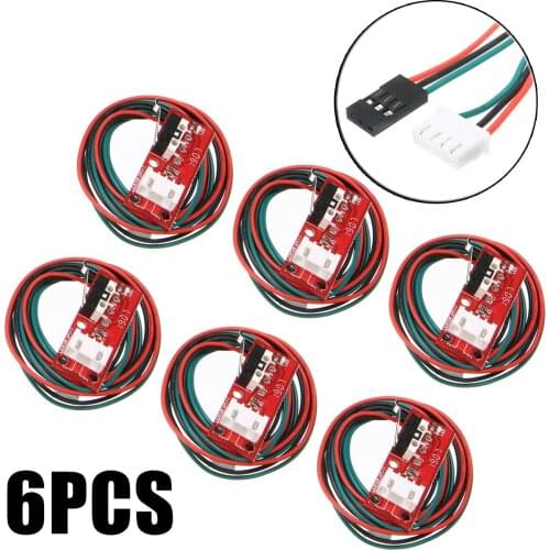 6pcs New Mechanical Endstop Limit Switch With 3Pin Cable 70cm High Quality End Stop For CNC 3D Printer RAMPS 1.4 Parts