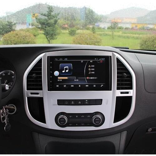 Car Accessories for Mercedes-Benz Vito W447 2014-2020 Matte Interior Middle Console Air Vent Outlet Cover Navigation Frame Trim