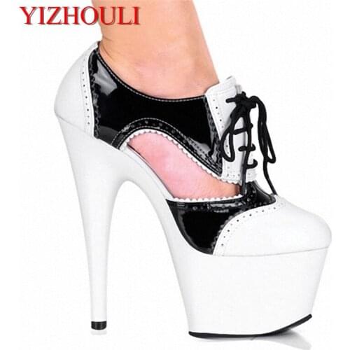 Sexy style 15-17CM high-heeled sandals, star/model party catwalk shoes, sexy nightclub high-single shoes