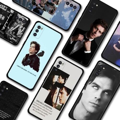 Phone Case For Samsung A70 A90 A80 Caso Black Cover for Galaxy A20 A60 A50 A40 A30 Shell The Vampire Diaries