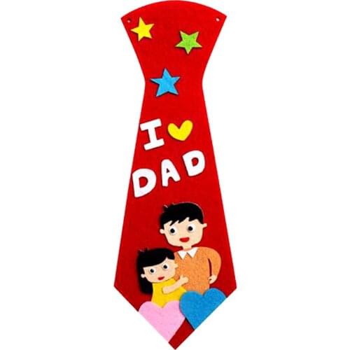 Kids Handmade Neck Tie Non Woven DIY Patch Toy
